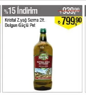 Kristal Z.Yağ Sızma 2Lt. Dolgun Güçlü Pet