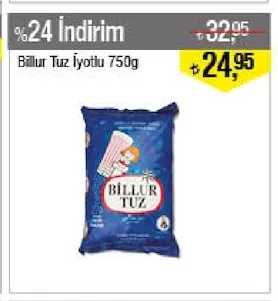 Billur Tuz İyotlu 750G