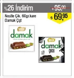 Nestle Çik. 60Gr.Kare Damak Çşt