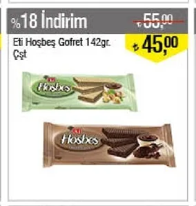 Eti Hoşbeş Gofret 142Gr. Çşt