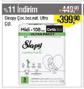 Sleepy Çoc.Bez.Nat. Ultra Çşt.