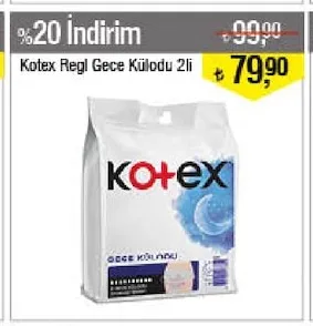 Kotex Regl Gece Külodu 2Li