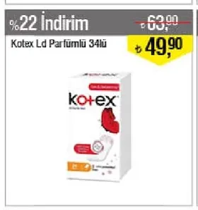 Kotex Ld Parfümlü 34'Lü