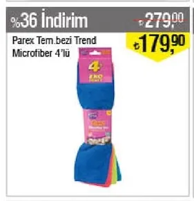 Parex Tem.Bezi Trend Microfiber 4'Lü
