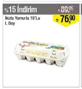 İkizta Yumurta 10'Lu L Boy