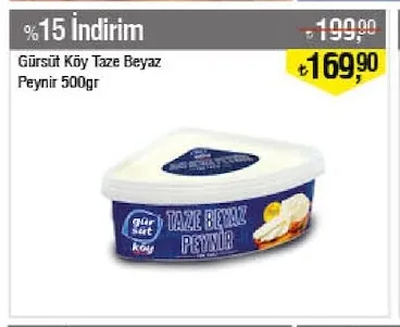 Gürsüt Köy Taze Beyaz Peynir 500Gr