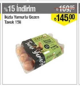 İkizta Yumurta Gezen Tavuk 15Li