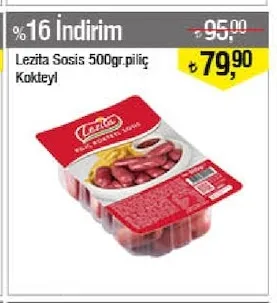 Lezita Sosis 500Gr.Piliç Kokteyl