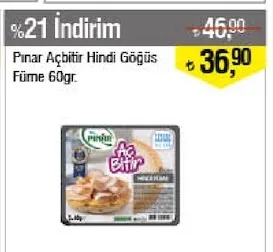Pınar Açbitir Hindi Göğüs Füme 60Gr