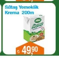 Sütaş Yemeklik Krema 200M