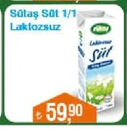 Sütaş Süt 1/1 Laktozsuz