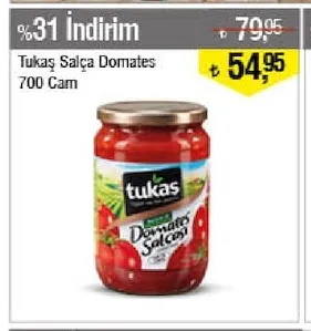 Tukaş Salça Domates 700 Cam