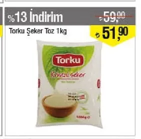 Torku Şeker Toz 1Kg