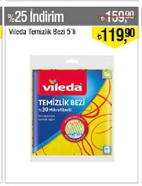 Vileda Temizlik Bezi 5'Li