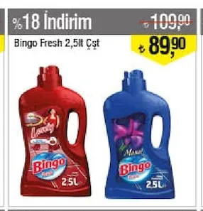 Bingo Fresh 2,5Lt Çşt