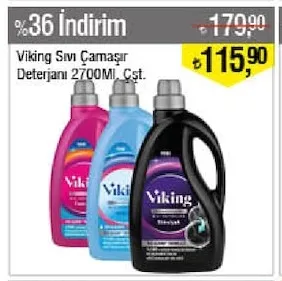 Viking Sıvı Çamaşır Deterjanı 2700Ml Cst.
