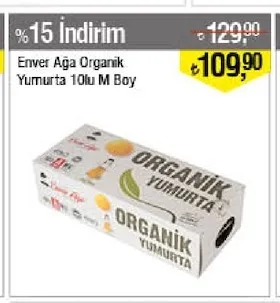 Enver Ağa Organik Yumurta 10Lu M Boy