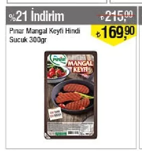 Pinar Mangal Keyfi Hindi Sucuk 300Gr