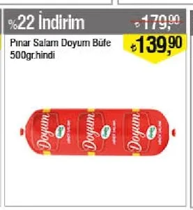 Pinar Salam Doyum Büfe 500Gr Hindi