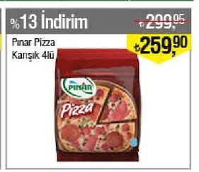 Pınar Pizza Karışık 4'Lü