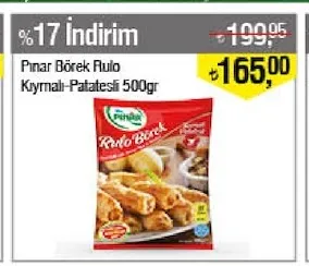 Pınar Börek Rulo Kıymalı-Patatesli 500Gr