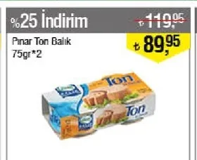 Pınar Ton Balık 75Gr*2