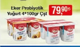 Eker Probiyotik Yoğurt 4*100Gr Çşt