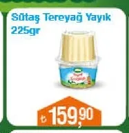 Sütaş Tereyağ Yayık 225Gr