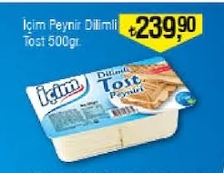 Içim Peynir Dilimli Tost 500Gr