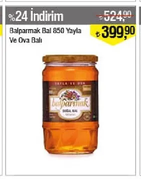 Balparmak Bal 850 Yayla Ve Ova Balı