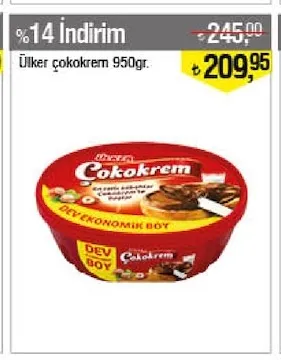 Ülker Çokokrem 950Gr