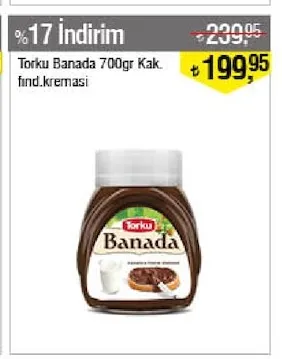 Torku Banada 700Gr Kakao Fındık Kreması