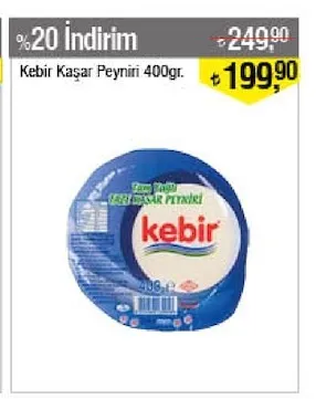 Kebir Kaşar Peyniri 400Gr