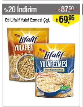 Eti Lifalif Yulaf Ezmesi Çşt