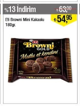 Eti Browni Mini Kakaolu 180Gr