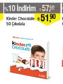 Kinder Chocolate 50 Çikolata