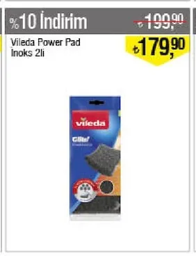 Vileda Power Pad Inoks 2Li