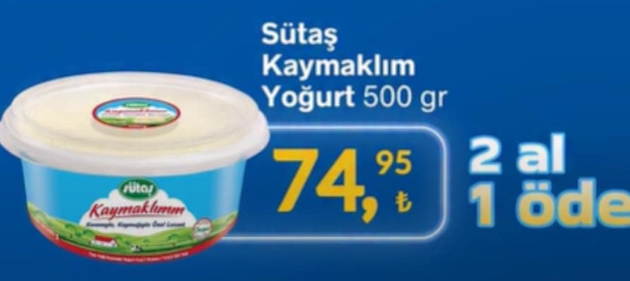 Sütaş Kaymaklım Yoğurt 500 Gr