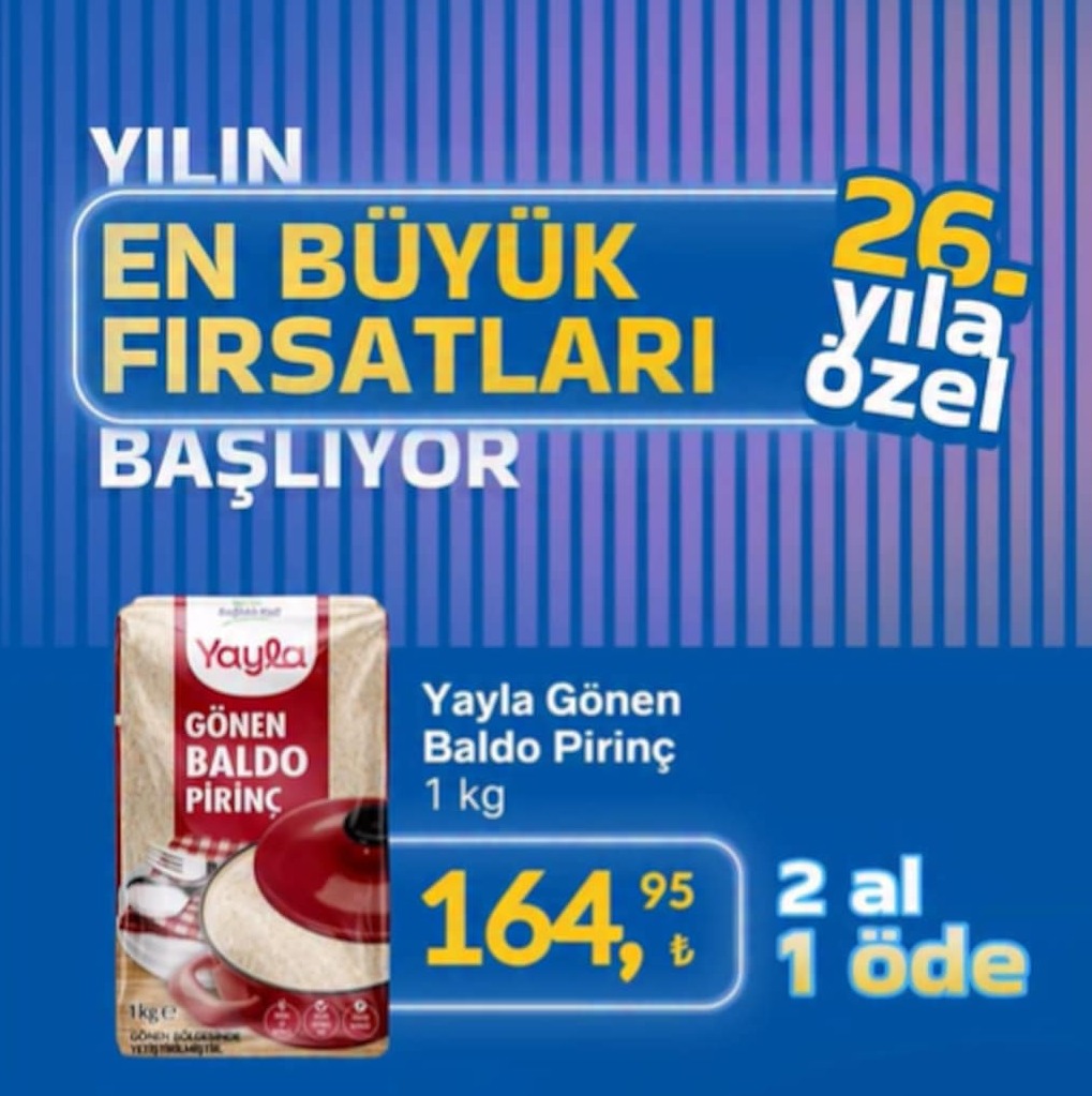 Yayla Gönen Baldo Pirinç 1 Kg