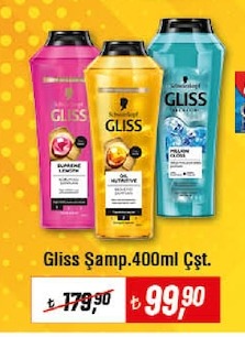 Gliss Şampuan 400Ml Çst.