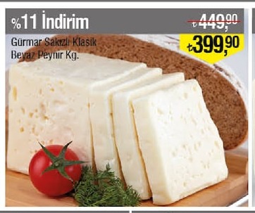 Gürmar Sakızlı Klasik Beyaz Peynir Kg