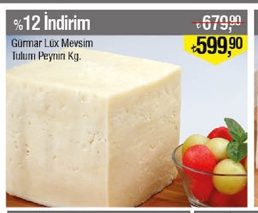 Gürmar Lüks Mevsim Tulum Peyniri Kg