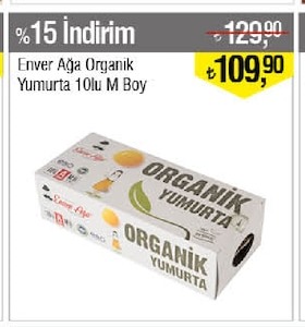 Enver Ağa Organik Yumurta 10Lu M Boy