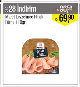 Maret Lezzetince Hindi Füme 110Gr