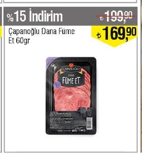 Çapanoğlu Dana Füme Et 60Gr