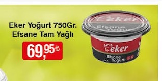Eker Yoğurt 750Gr. Efsane Tam Yağlı
