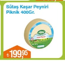 Sütaş Kaşar Peyniri Piknik 400Gr