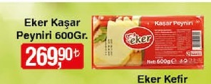 Eker Kaşar Peyniri 600Gr