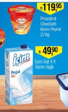President Cheddarlı Krem Peynir 270G