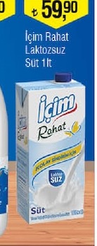 Içim Rahat Laktozsuz Süt 1 Lt